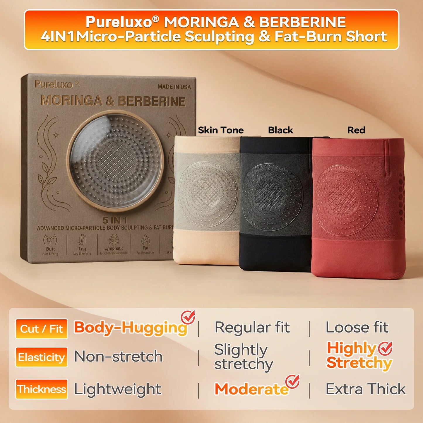 Moringa Weight Loss Shorts — Slim, Shape & Sweat Naturally