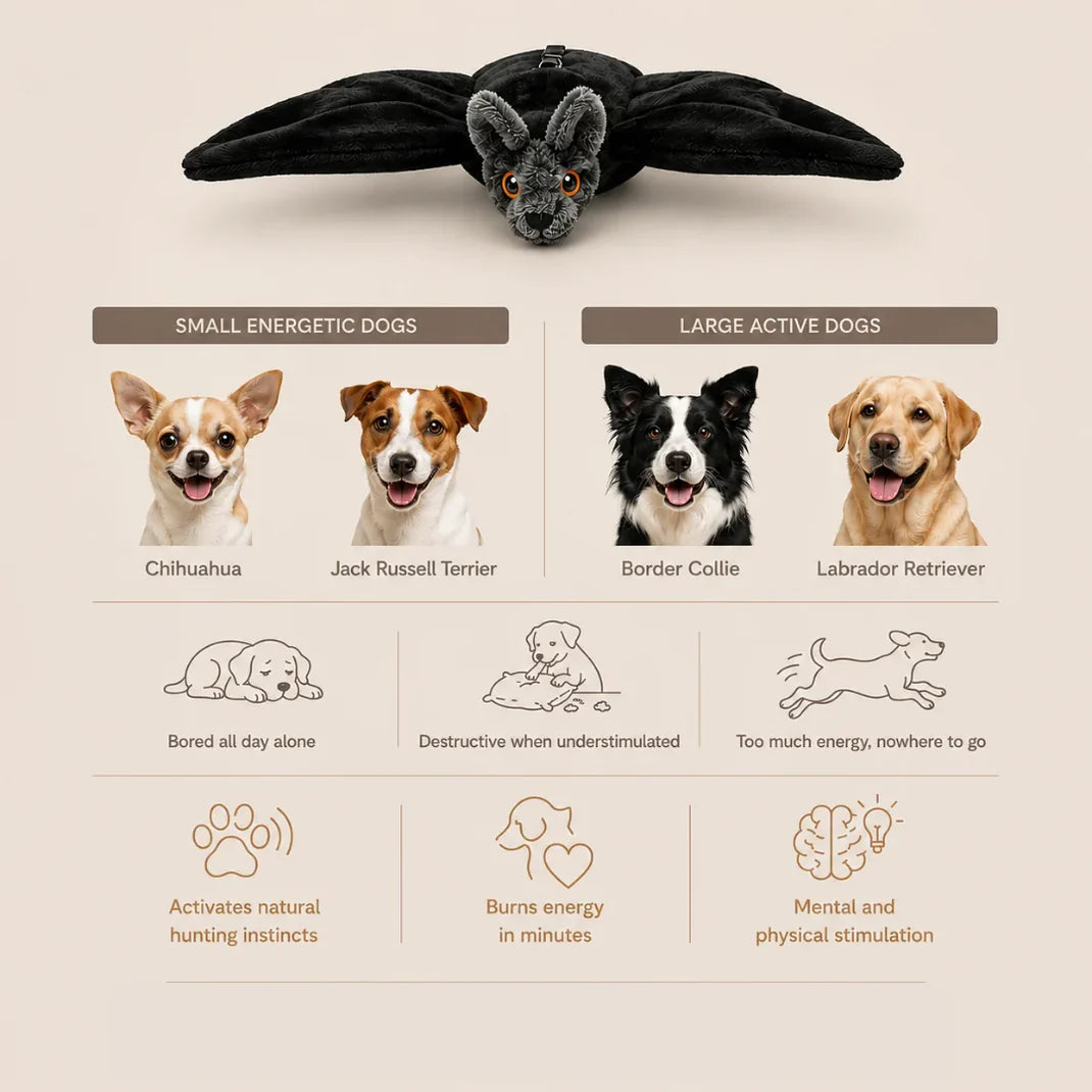 BatChase™ — Interactive Flapping Dog Toy