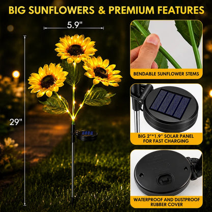 BloomLight™— Solar Sunflower Lights