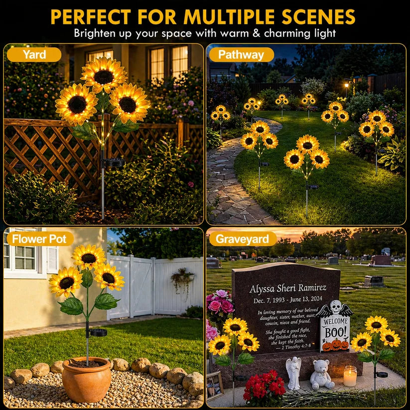 BloomLight™— Solar Sunflower Lights