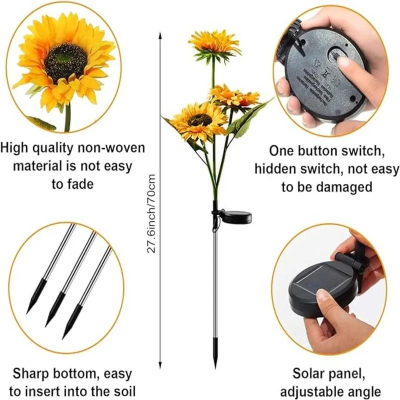 BloomLight™— Solar Sunflower Lights
